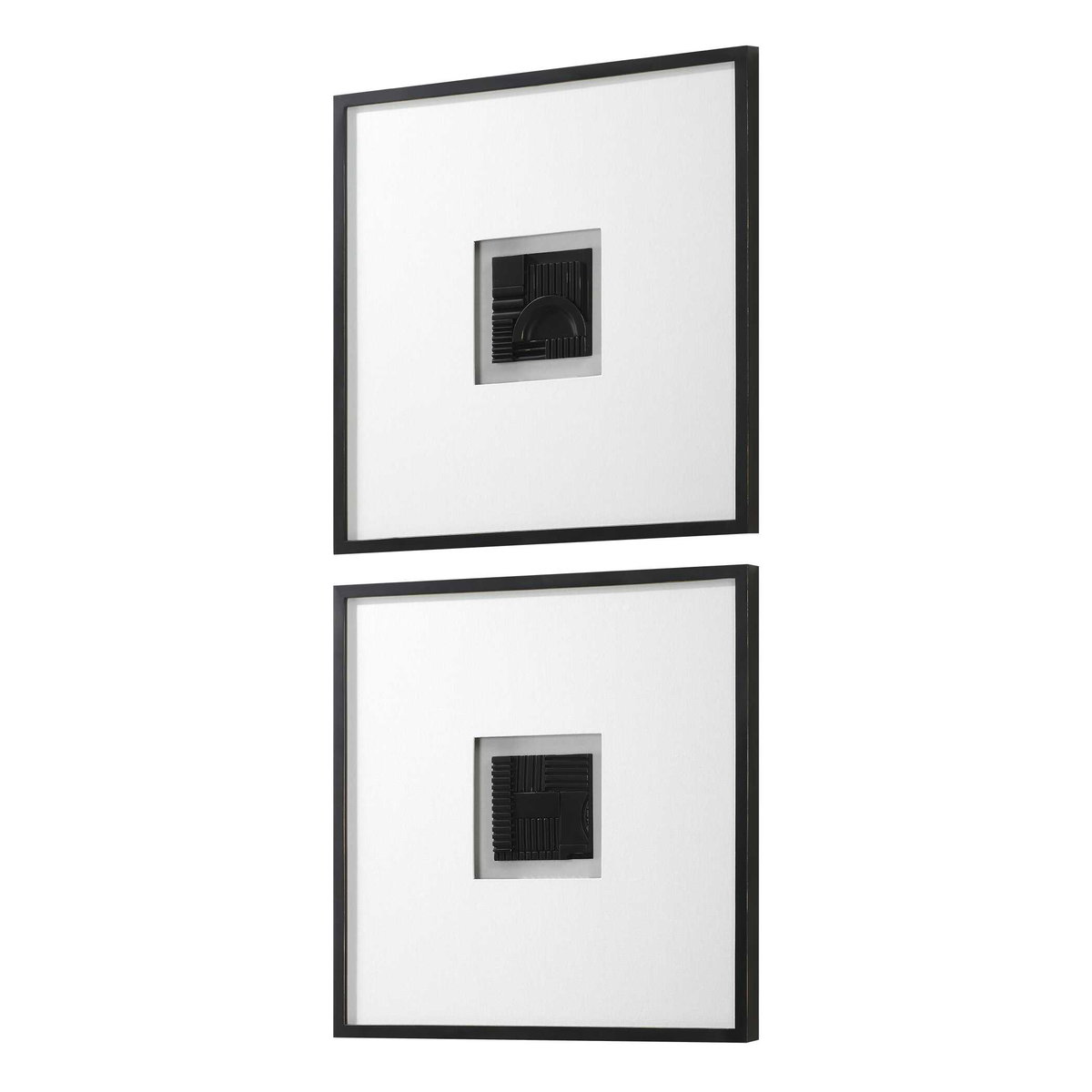 Origins Shadow Boxes Set/2, Sculptural Wall Art by Uttermost, 25.5" width x 25.5" height x 1.5" depth View 5