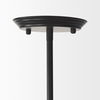 Farrah Frosted Glass Globe set in Matte Black Metal Pendant Ceiling Light thumbnail 4