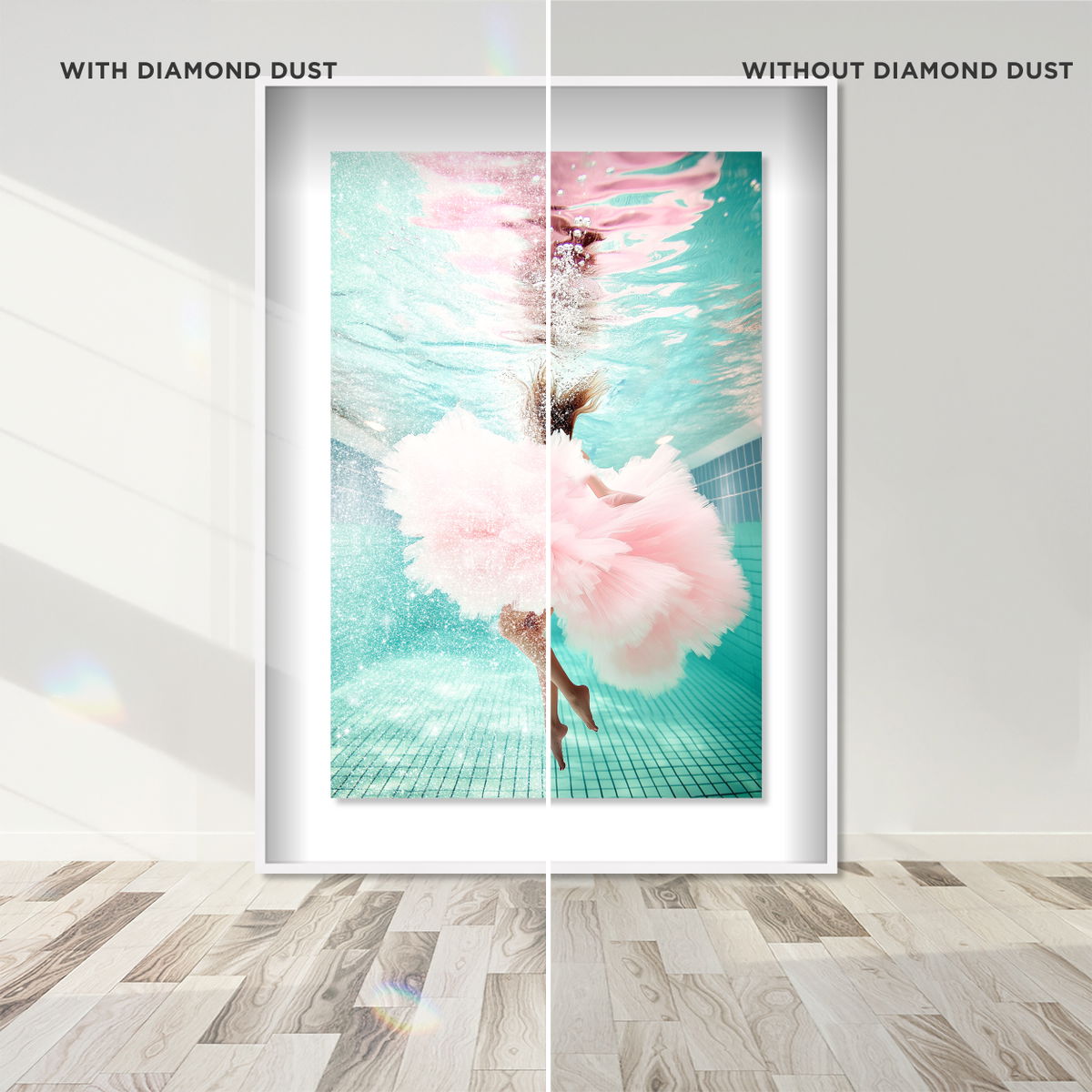 Aquatic Ballerina II (Diamond Dust), Art by Oliver Gal,  30x45 View 6
