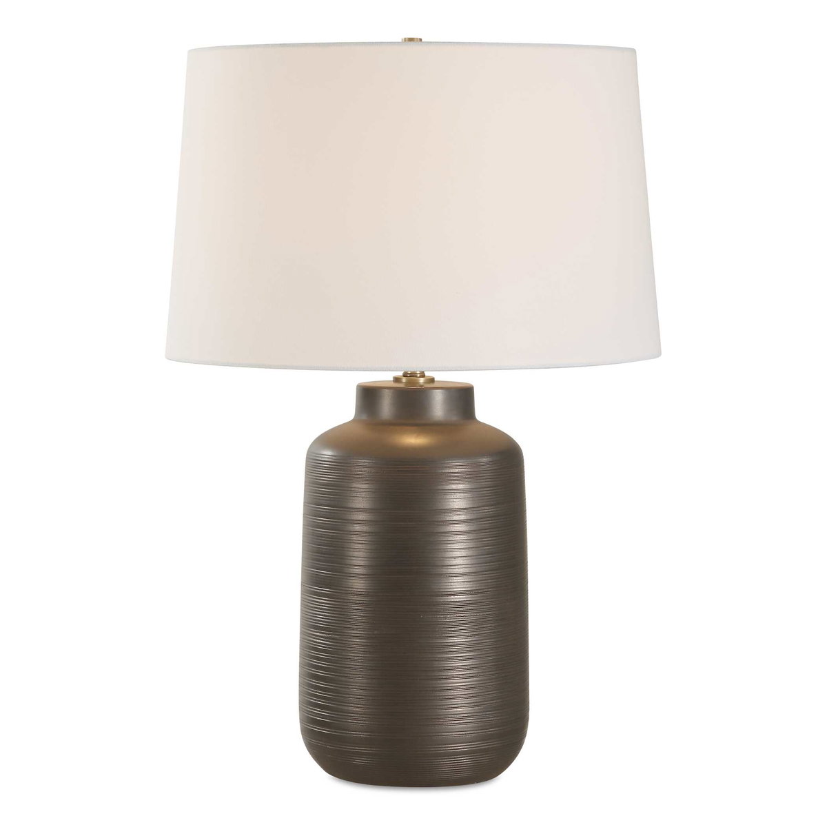 Calderone Bronze Table Lamp, by Uttermost, 18" width x 26.75" height x 18" depth View 1