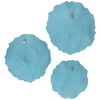 Ocean Gems Blue Wall Decor Set/3, Sculptural Wall Art by Uttermost, 22" width x 20.87" height x 3.94" depth thumbnail 8