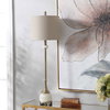 Natania Plated Brass Buffet Lamp, Table Lamp by Uttermost, 11" width x 35" height x 11" depth thumbnail 5