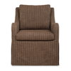Luisa Pinstripe Swivel Chair, Accent Chair by Uttermost, 27.5" width x 35.5" height x 33.5" depth thumbnail 1