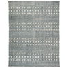 Abelle Hand-Knotted Medallion Teal/ Light Gray Area Rug thumbnail 0
