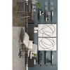 Larkin II Marble and Medium Brown Wood Round Tabletop Nesting End/Side Tables thumbnail 2