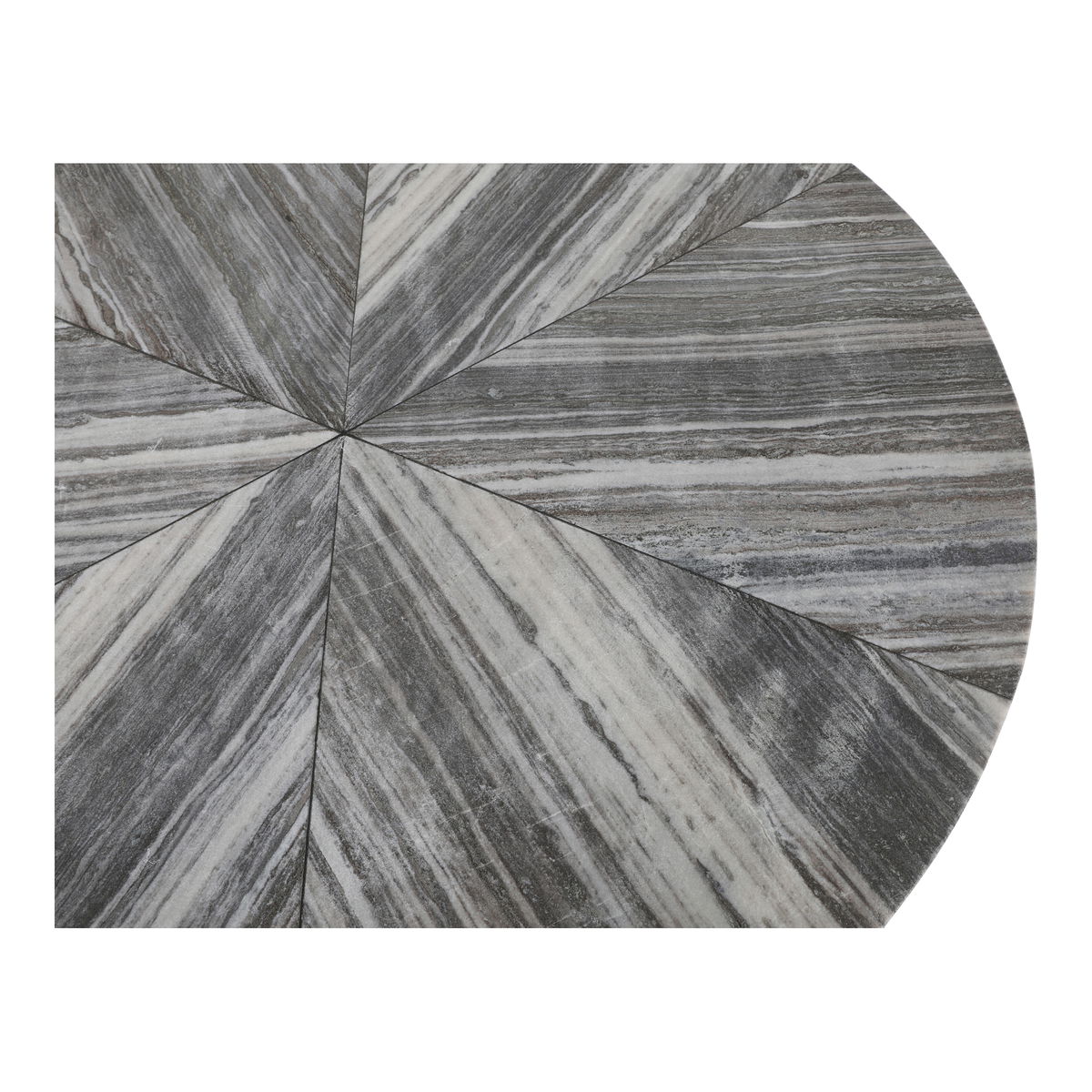 Nyles Marble Dining Table, by Moe's Home, 39" width x 30" height x 39" depth View 5