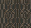 Oriental Lattice Black & Gold Wallpaper thumbnail 0