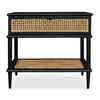Coast Black Rattan Side Table, Furniture by Uttermost, 25.75" width x 23" height x 18.75" depth thumbnail 1