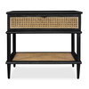 Coast Black Rattan Side Table, Side & End Table by Uttermost, 25.75" width x 23" height x 18.75" depth thumbnail 1