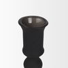 Haute Large Matte Black Blown Glass Candlestick thumbnail 3