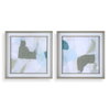 Mist Shapes Framed Prints Set/2, by Uttermost, 2'1.37" width x 2'1.37" height x 2" depth thumbnail 1