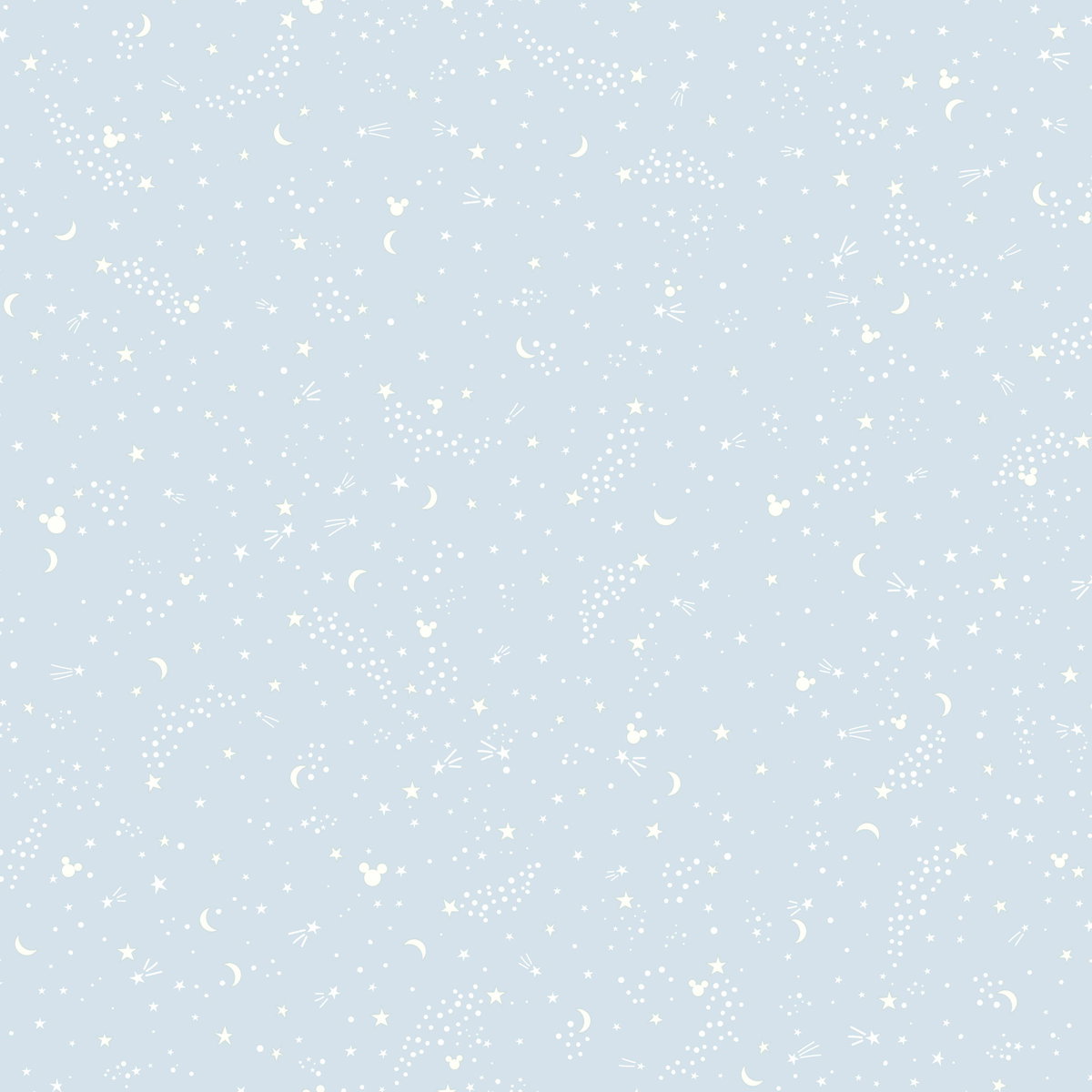 Disney Mickey Mouse Star Blue Wallpaper, by York Wall, 33' length x 1'8.5" width x 0.02" depth
