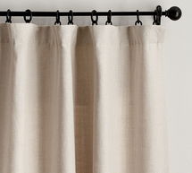 Online Designer Other Belgian Linen Rod Pocket Blackout Curtain Made with Libeco(TM) Linen 50 x 108", Natural