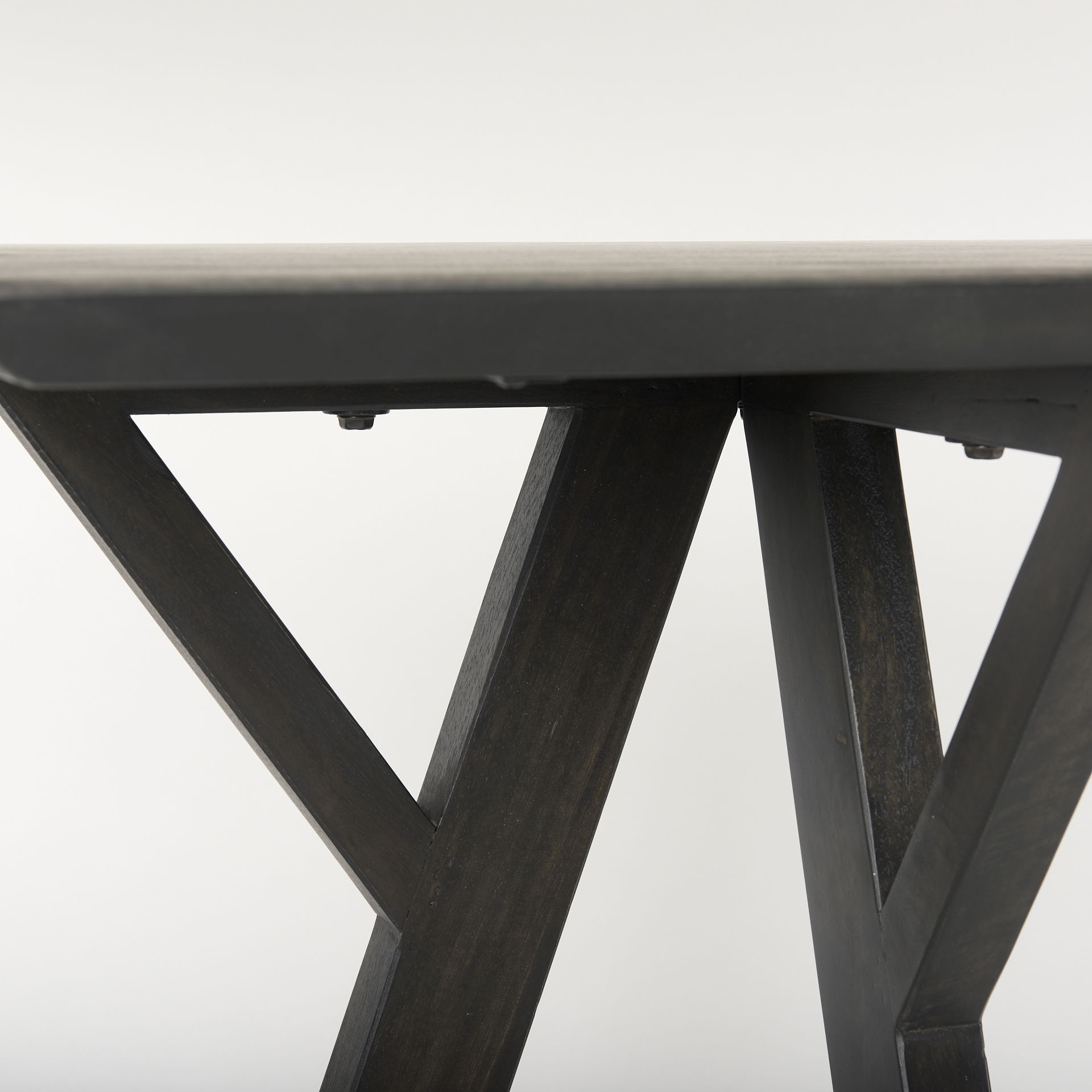Jennings  Dark Brown Wood Console Table large image 