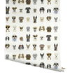 Dog Days Multi White Peel & Stick Wallpaper thumbnail 1