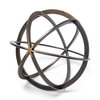 Galenna III (Large) 10L x 10W Black Metal Circular Decorative Orb, Decorative Object by Mercana, 10" length x 10.04" width x 10.04" height thumbnail 7