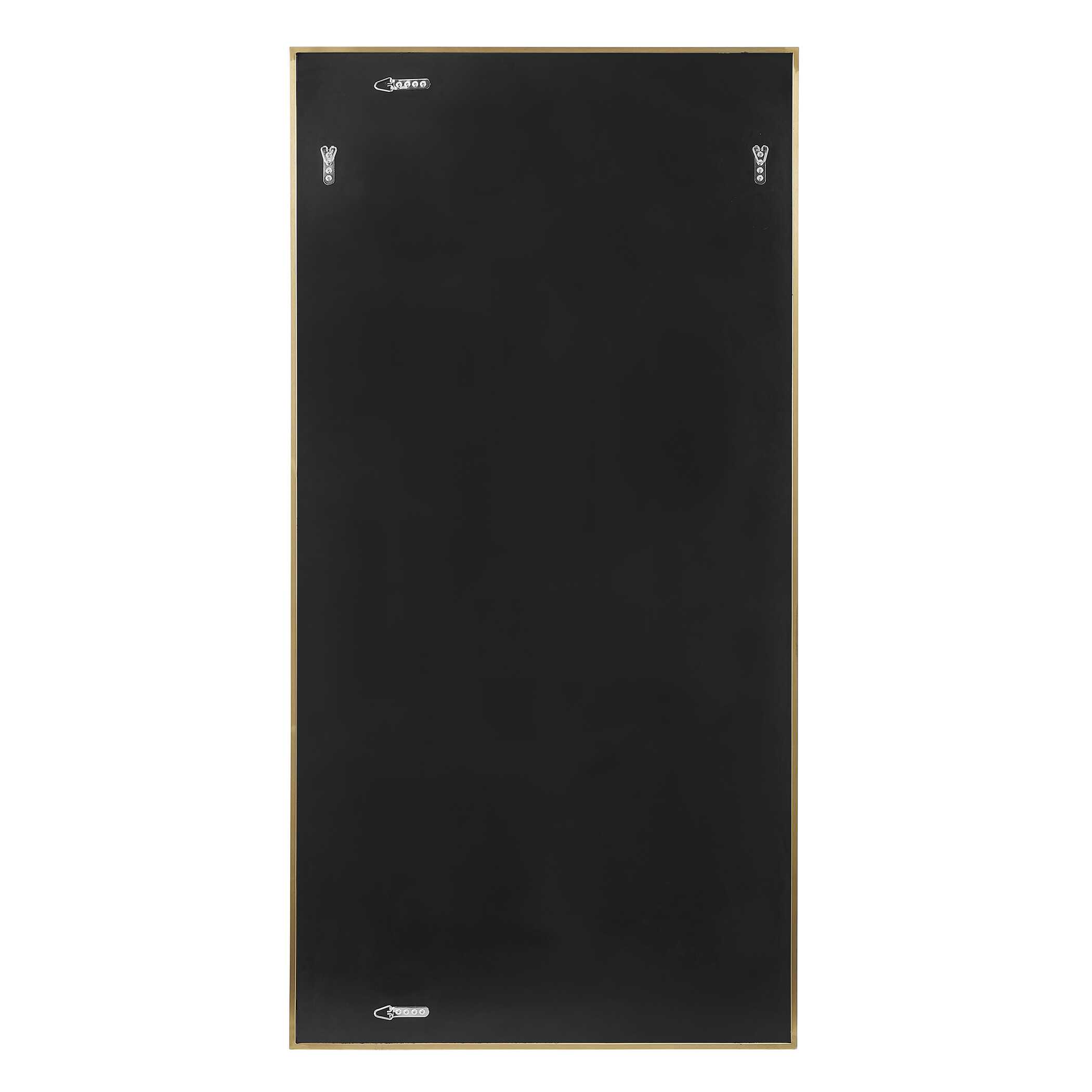 Wrenton Brass Rectangular Mirror, by Uttermost, 30" width x 60" height x 1.5" depth View 7