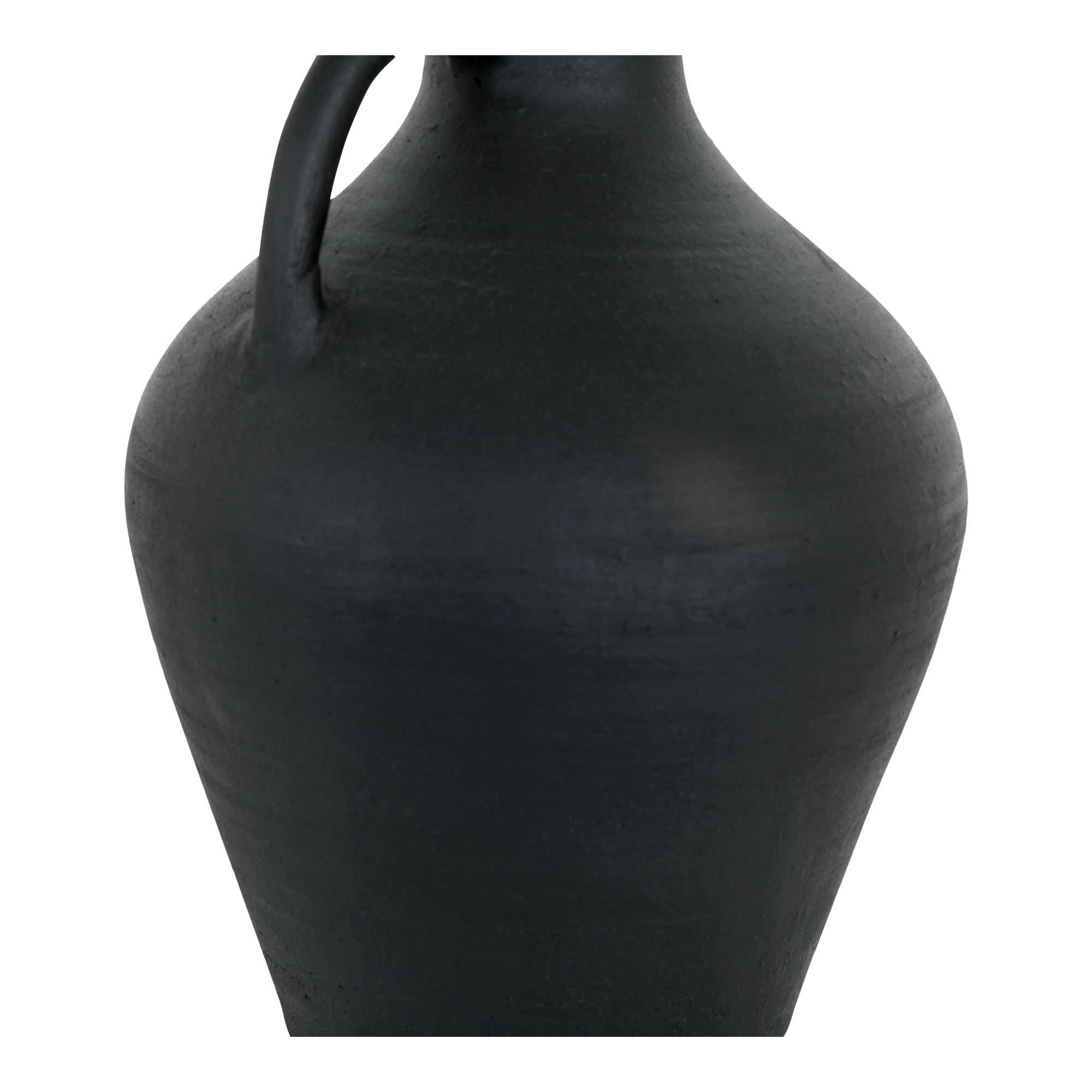 Lyra Vase Black Terracotta large image 