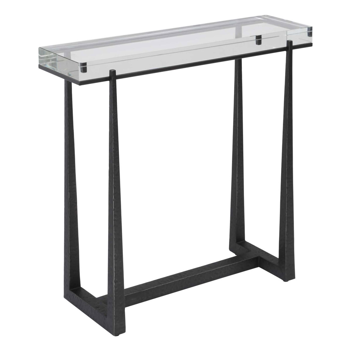 Midas Bronze Accent Table, Side & End Table by Uttermost, 24" width x 24" height x 8.67" depth View 5