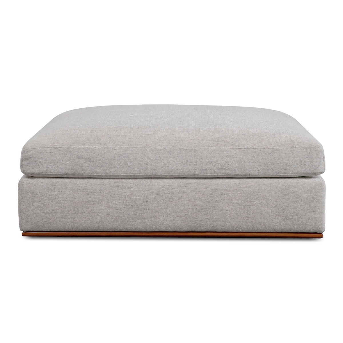 Rue Ottoman Flecked Grey, by Moe's Home, 47.6" width x 15.5" height x 40.8" depth View 5