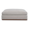 Rue Ottoman Flecked Grey, by Moe's Home, 47.6" width x 15.5" height x 40.8" depth thumbnail 5
