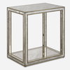 Julie Mirrored End Table, Side & End Table by Uttermost, 22" width x 24" height x 16" depth thumbnail 1