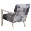 Watercolor Gray Chenille Accent Chair thumbnail 5