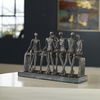 Camaraderie Aged Silver Figurine thumbnail 1