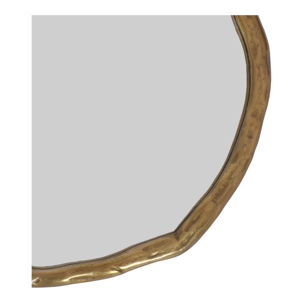 Foundry Small Mirror Gold, by Moe's Home, 24" width x 24" height x 1.5" depth View 3