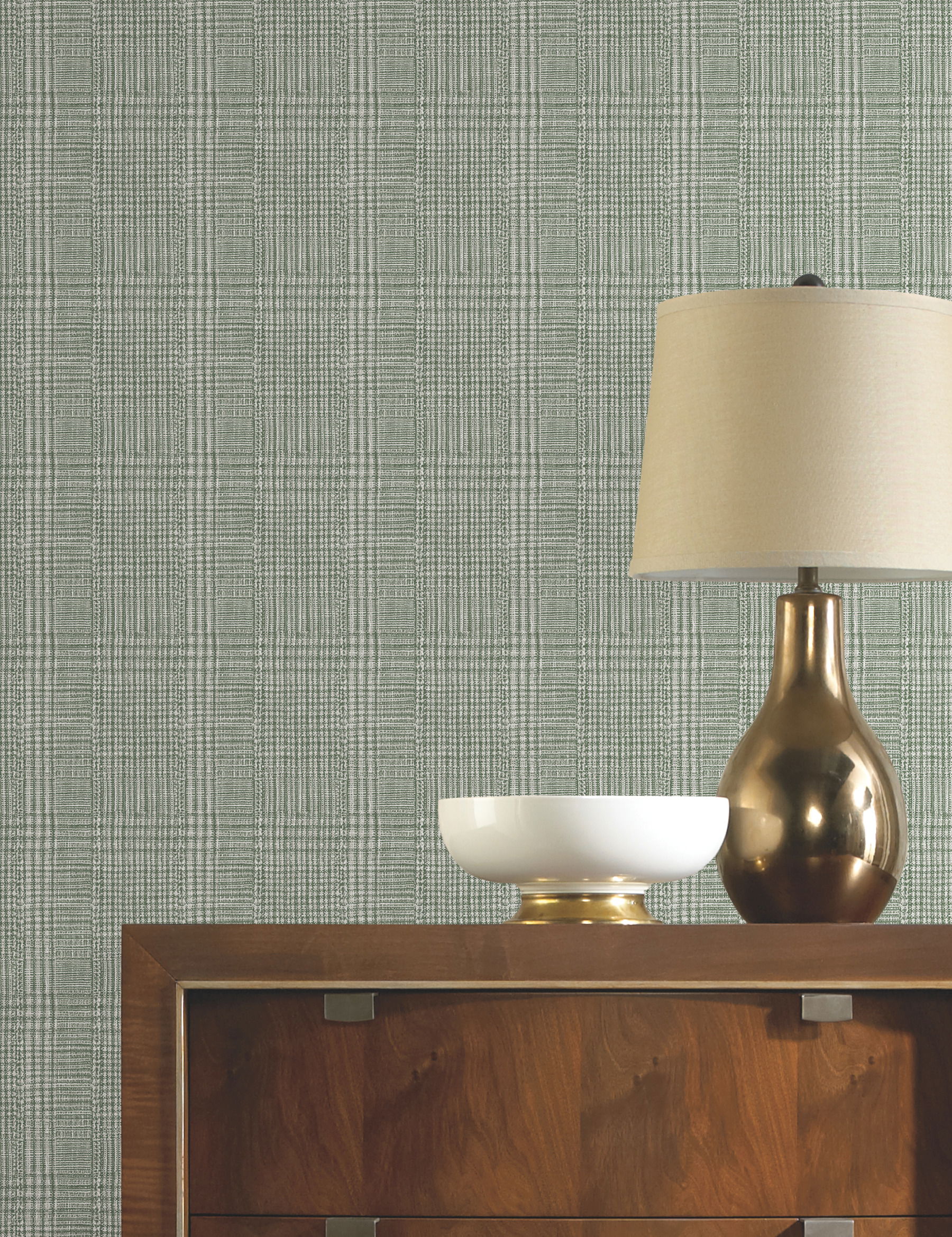 Shirting Plaid Green Wallpaper large image 