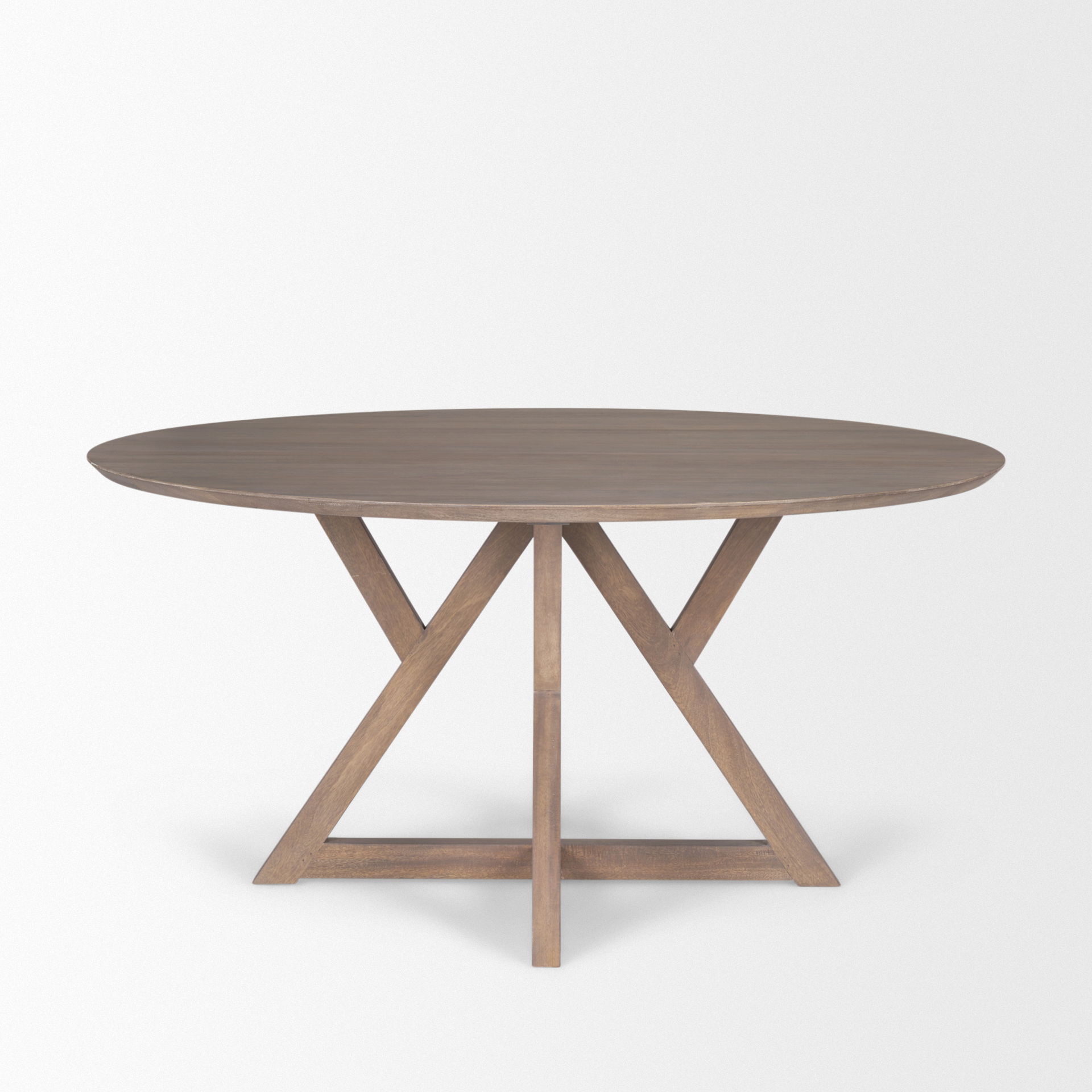 Jennings 60' Light Brown Wood Dining Table large image 