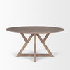 Jennings 60' Light Brown Wood Dining Table thumbnail 4
