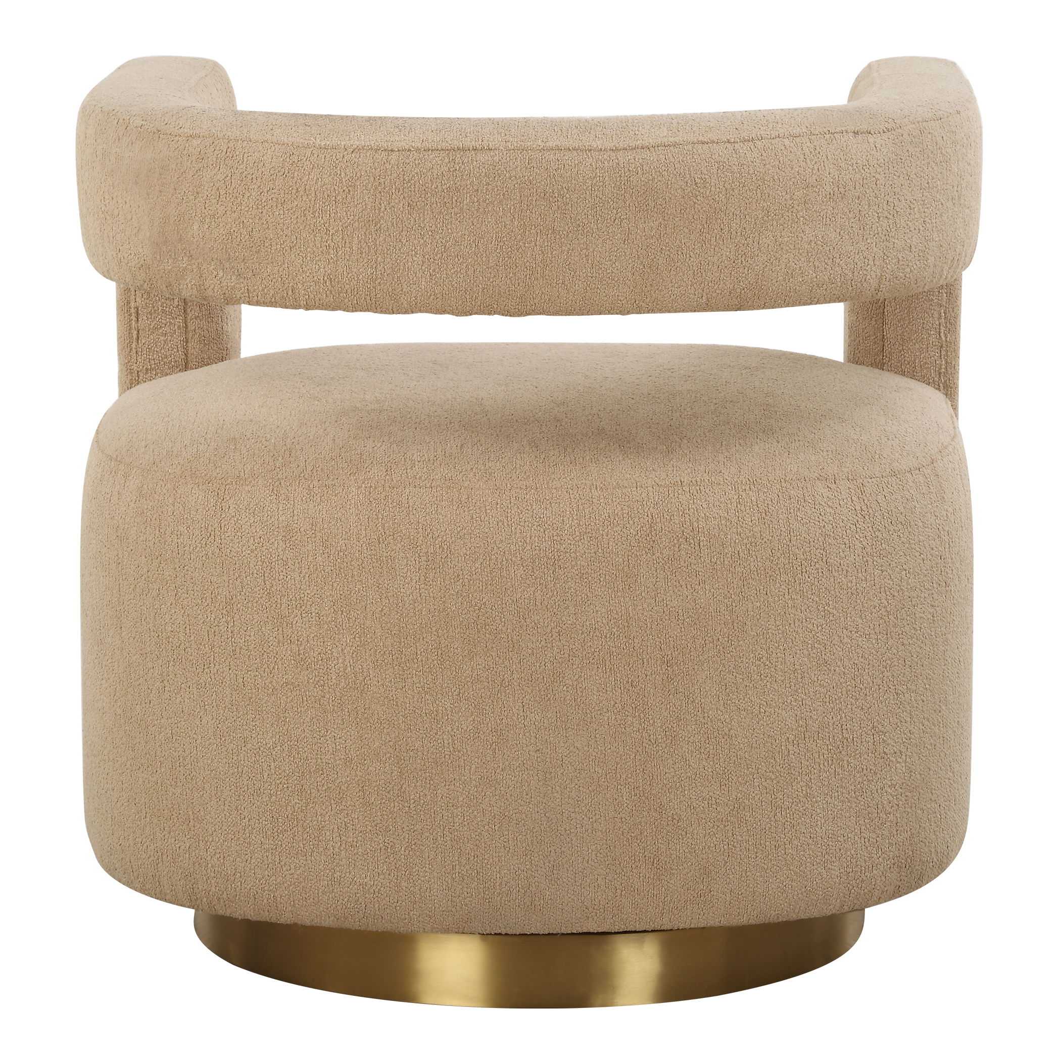 Grounded Modern Swivel Chair, Furniture by Uttermost, 28" width x 28" height x 30" depth View 11