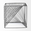 Rochon 8L x 8W Gray Metal Decorative Cube, Decorative Object by Mercana, 8.07" length x 8.07" width x 8.07" height thumbnail 3