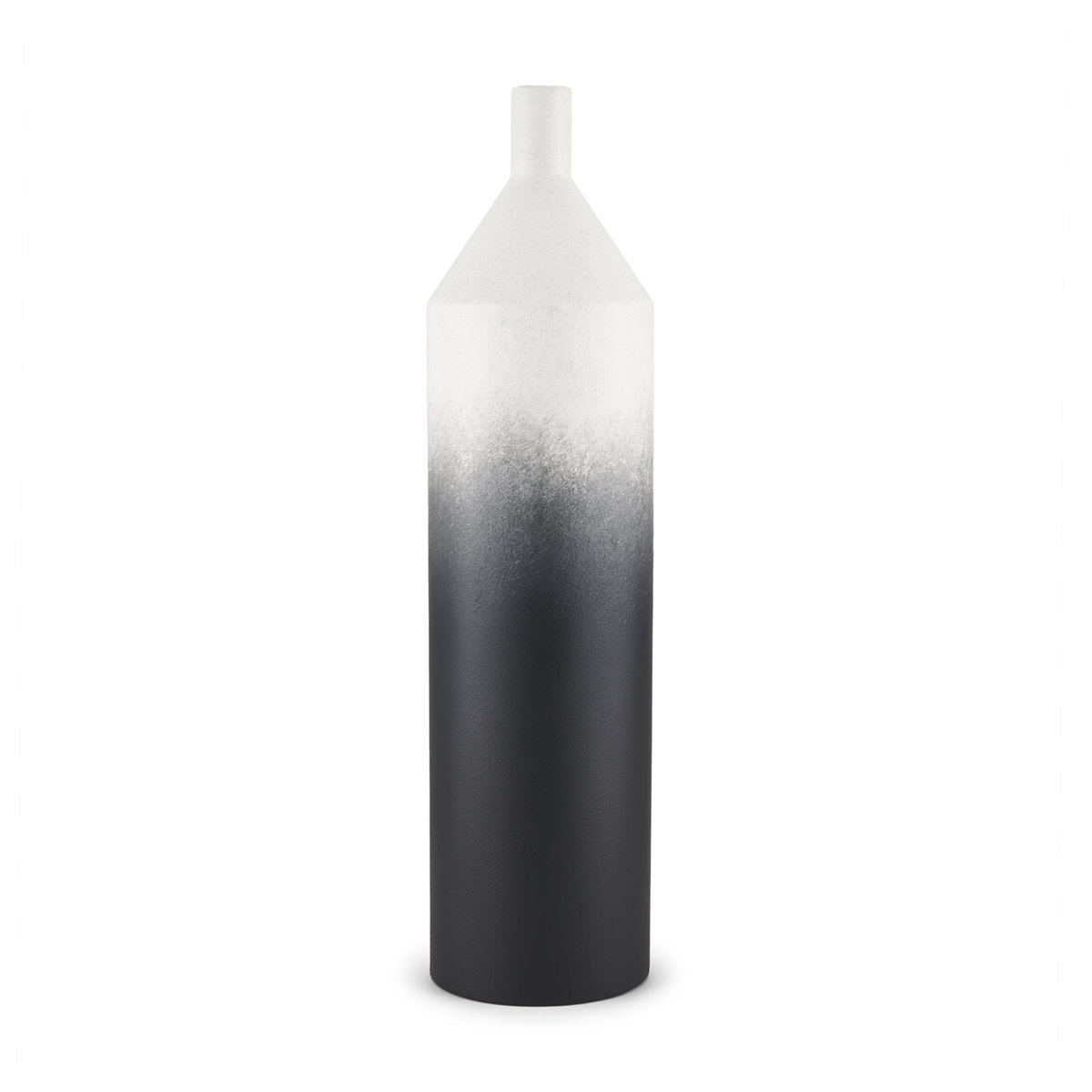with Black Ombre Metal Vase, by Mercana, 5.91" length x 5.91" width x 23.62" height View 1