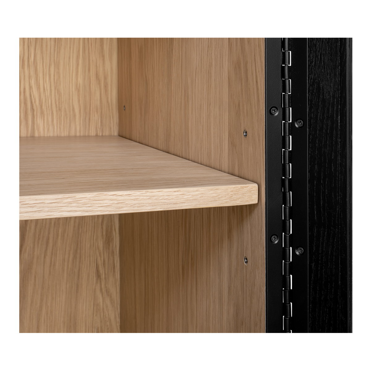 Charlotte Tall Cabinet Black, Cabinets & Sideboard by Moe's Home, 40" width x 80" height x 18.85" depth View 11