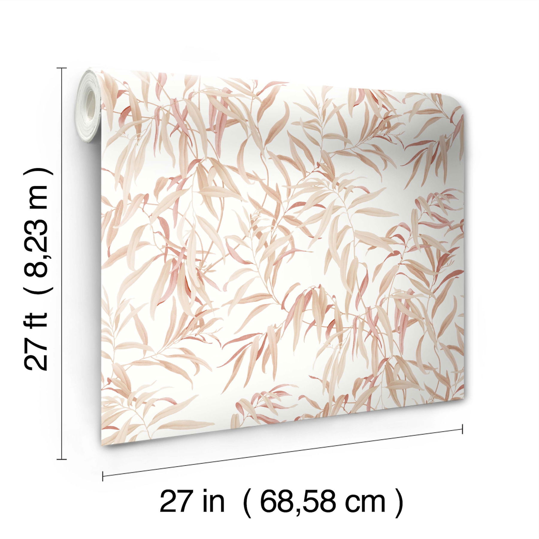 Willow Grove Clay Wallpaper large image 
