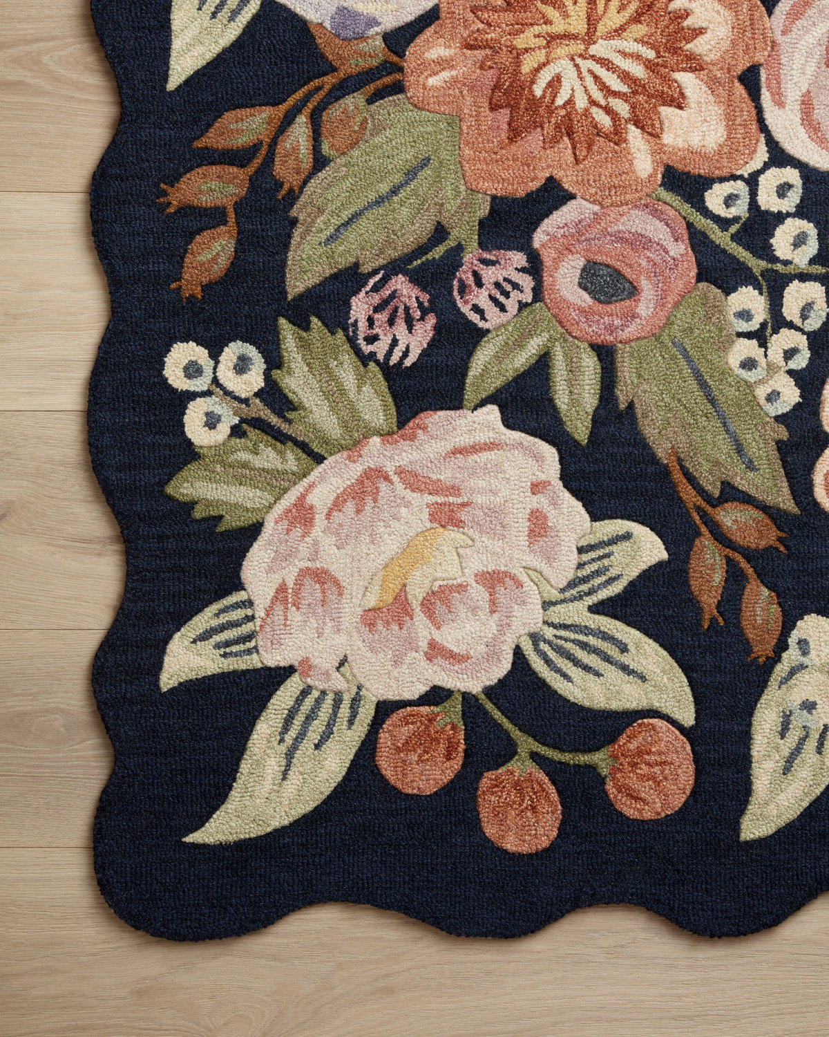 Rifle Paper Co. x Loloi Silhouette Rug, 5' length x 5' width View 3