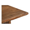 Lila Small Dining Table Brown, by Moe's Home, 78" width x 30" height x 40" depth thumbnail 3