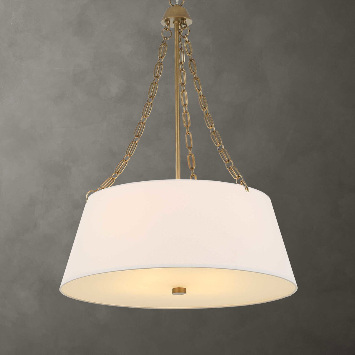 Andalucia 4 Light Drum Pendant, by Uttermost, 32.5" height x 24" diameter View 2
