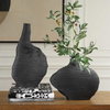 Duostacked Black Vases Set/2, by Uttermost, 10.5" width x 18" height x 4" depth thumbnail 2