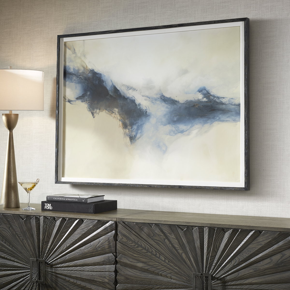Terra Nova Abstract Framed Print, by Uttermost, 4'3.75" width x 3'3.75" height x 2" depth View 2