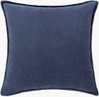 Cotton Velvet Accent Pillow Down, Decorative Pillow by Surya, 20" length x 20" width thumbnail