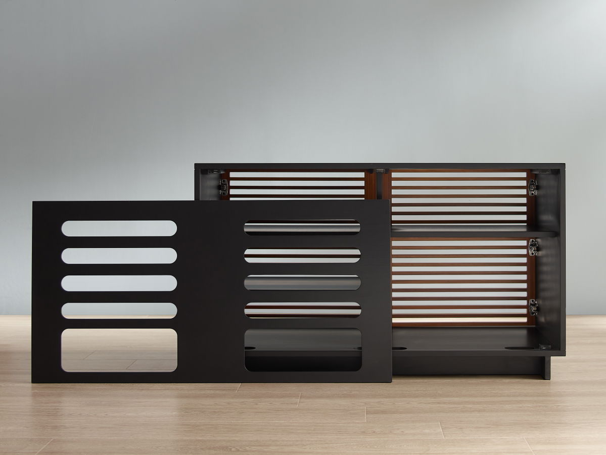 48' Rowan Media Center, Amber, Media Console by Greenington, 48.5" length x 20" width x 27.75" height View 5