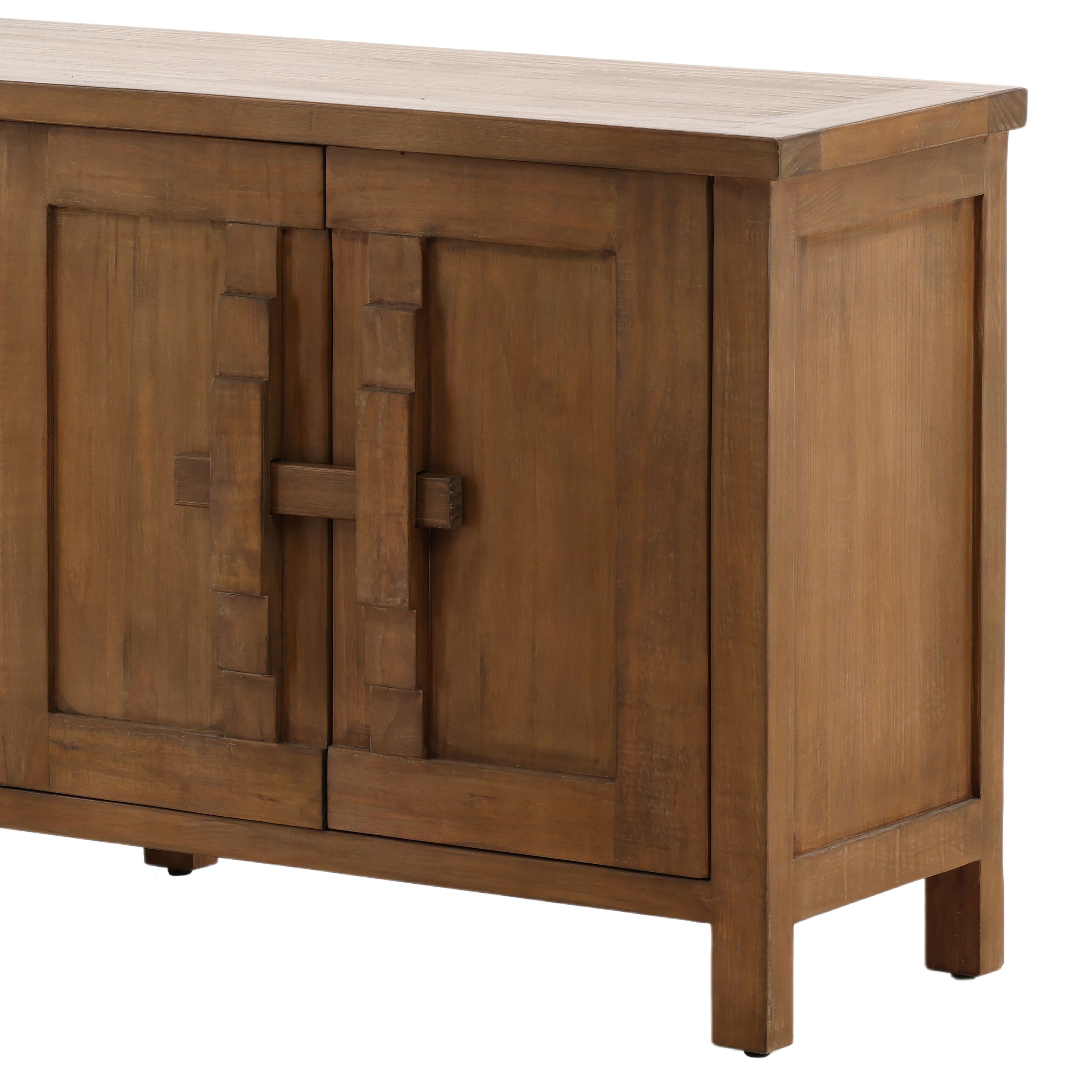 Ashlin Sideboard Brown, Sideboards & Buffet by Dovetail, 110.5" width x 34.12" height x 18.75" depth View 7