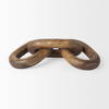 Tayla Large Medium Brown Wood Chain Link, Decorative Object by Mercana, 9.5" length x 2" width x 21" height thumbnail 7