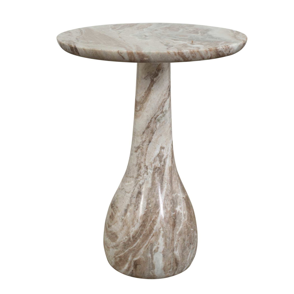 Shura Indoor-Outdoor Marble Accent Table, Coffee Table by Uttermost, 16" width x 20" height x 16" depth View 4