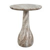 Shura Indoor-Outdoor Marble Accent Table, Coffee Table by Uttermost, 16" width x 20" height x 16" depth thumbnail 4