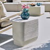 Saltwater Concrete Side Table, Furniture by Uttermost, 22" width x 17.75" height x 14.25" depth thumbnail 2
