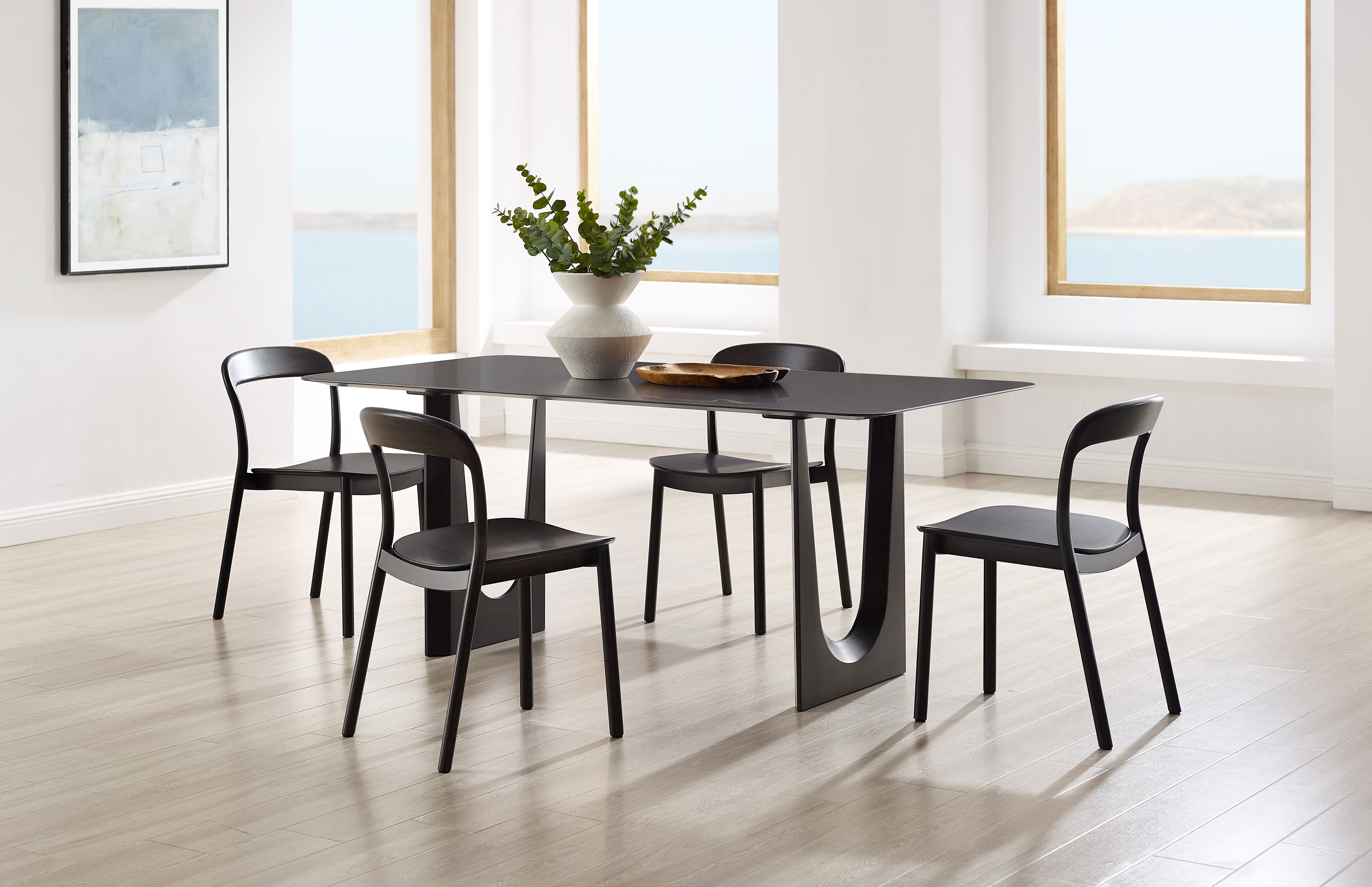 Hanna Chair Bamboo seat, Caviar large image 